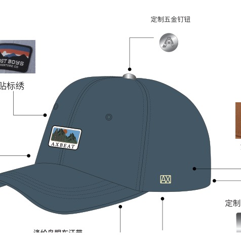Pine and Sunset Cap